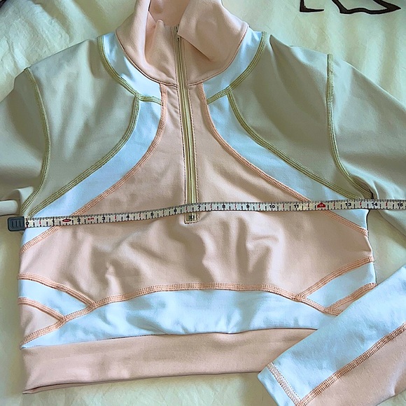 Vimmia x CB Half Zip Pullover Top in Conch - Picture 11 of 16